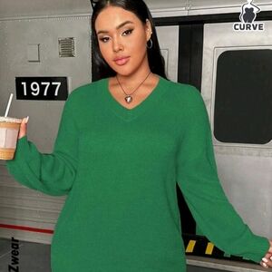 Plus Drop Shoulder Sweater